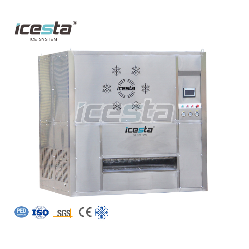 Machine à glace en plaques de haute qualité ICESTA personnalisée, 1 à 5 tonnes, 10 000 $ à 30 000 $