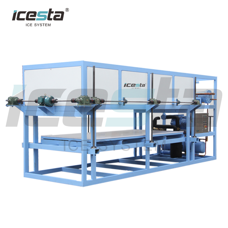 ICESTA 10 30 50 tonnes machine à glace en bloc de conteneurs avec plante mobile de chambre froide 46000 $ -